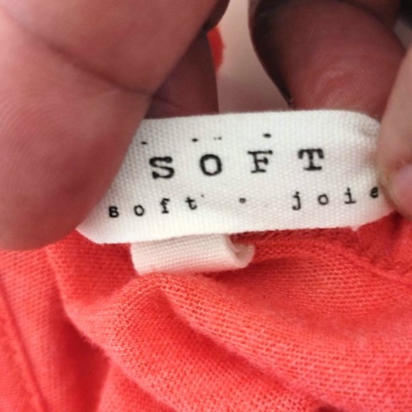 Soft Joie Coral Ruched Bottom Made in Peru Bodycon Tank Dress SZ Medium - Picture 7 of 12